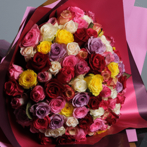 Blooming Elegance Colorful Roses