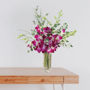 Dendrobium and Eucalyptus Bouquet